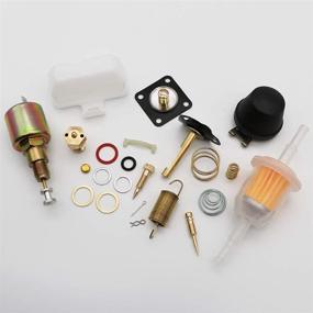 img 2 attached to 🔧 Top-Quality KIPA Carburetor Rebuild Kit for VW SOLEX Brosol Bocar EMPI 28 30 34 PICT-3 Stock Carburetor Repair with Float, 12V Cut Off Valve Solenoid: Durable and Effective