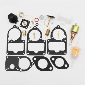 img 3 attached to 🔧 Top-Quality KIPA Carburetor Rebuild Kit for VW SOLEX Brosol Bocar EMPI 28 30 34 PICT-3 Stock Carburetor Repair with Float, 12V Cut Off Valve Solenoid: Durable and Effective