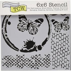 img 2 attached to CRAFTERS WORKSHOP TCW6X6 554 Journaling Stencil