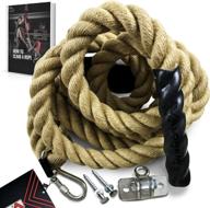 ⚙️ convenient fitness rope for gym, military exercise, home workouts - easy installation with mounting hardware - 1.5" thickness - length options: 15/20/25 feet - ideal for indoor and outdoor training logo