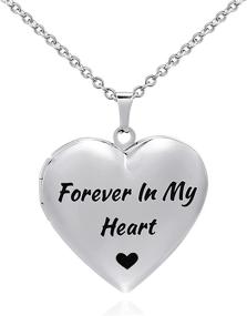 img 4 attached to ❤️ Cherish Memories with the POWER WING Love Heart Locket Necklace - Perfect Gifts for Mom & Girls