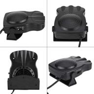 🚗 2-in-1 portable car heater defroster - 12v 150w windshield heater/cooler, plug-in cigarette lighter, suitable for various car models, 3-outlet fans (black) logo