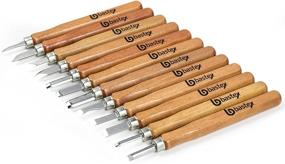 img 4 attached to Bastex Carbon Steel Wood Carving Chisel Kit Set for Kids and Beginners – Ideal Knives for Woodworking and Engraving. Equipped with Ergonomic Wood Handles for Easy Usage.