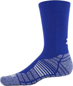 img 2 attached to Enhanced Performance Crew Socks for Adults - Set of 3 Pairs by Under Armour