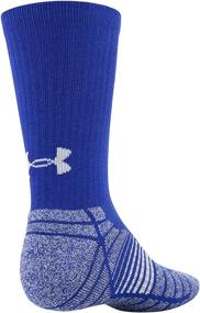 img 1 attached to Enhanced Performance Crew Socks for Adults - Set of 3 Pairs by Under Armour