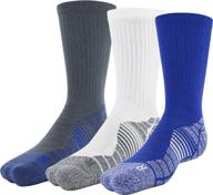 enhanced performance crew socks for adults - set of 3 pairs by under armour logo