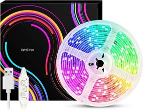 img 4 attached to 🌈 WF LED Strip Lights USB: 2m RGB Strip Light USB Powered Backlights for TV & PC Monitor, 20 Colors, Multicolour - Lighting Kits for Party, Thanksgiving & Xmas