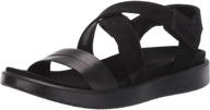 👡 enhanced comfort & support: ecco women's flowt cross sandal logo