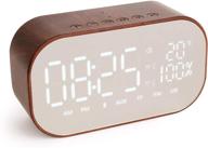 🐼 enhance your bedroom or living room with the sound panda snp-w8 led digital clock: fm radio, bluetooth speaker, dual alarms, usb charging, and more! logo