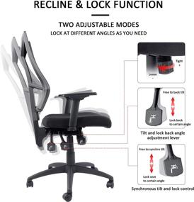 img 1 attached to 🔥 Clearance Sale: Ergonomic Black Office Chair with Adjustable Arms, Mesh Back, and Swivel Feature