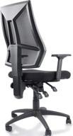 🔥 clearance sale: ergonomic black office chair with adjustable arms, mesh back, and swivel feature logo