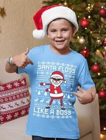 img 2 attached to 🎄 Premium Christmas Sweater T Shirt for Boys - Medium Size | Tstars Boys' Clothing