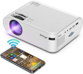 img 4 attached to 🎥 2021 Upgraded Salange WiFi Portable Mini Projector for Outdoor Movies - Compatible with iPhone, iPad, Android Phones, Roku, HDMI, Laptop - Perfect for Indoor Home Theater Gaming