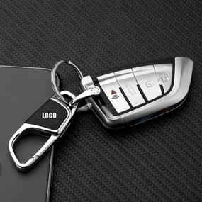 img 3 attached to 🔑 B-M-W Car Logo Keychain Replacement - Key Chain Accessories Keyring