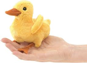 img 3 attached to 🦆 Folkmanis Duckling Plush Finger Puppet: Quacktastic Playtime Fun!