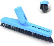 🧽 eversprout pro grout brush scrubber - strong v-shaped bristles for corners & stubborn grime - swivel design for shower tiles, kitchen, bathroom, and outdoor concrete - convenient twist-on attachment (pole not included) logo