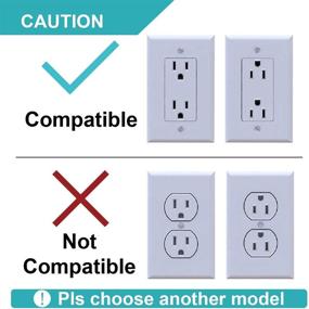 img 1 attached to 🔌 ALLICAVER Outlet Shelf with Cable Management - Space Saving Solution for Google Home, Homepod Mini, Smart Speakers, Cellphones, Electric Toothbrush and More (White Decora)