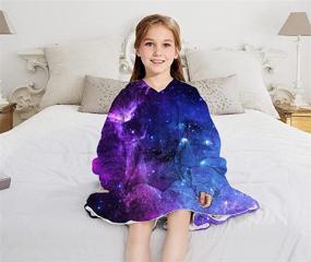 img 2 attached to Oversized Wearable Blanket Sweatshirt Pullover Bedding in Kids' Bedding