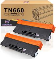🖨️ halofox 2-pack compatible toner cartridge for brother tn660 tn-660 tn630 tn-630, black, for brother mfc-l2700dw hl-l2300d hl-l2360dw hl-l2320d hl-l2340dw hl-l2380dw dcp-l2540dw mfc-l2740dw printer logo