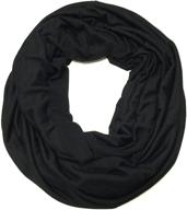 wrapables jersey infinity scarf black logo