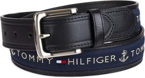 img 3 attached to 👔 Мужские аксессуары и ремни с черной лентой от Tommy Hilfiger