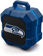🏈 team color shockbox led wireless bluetooth speaker - nfl seattle seahawks logo