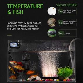 img 1 attached to VIVOSUN 2-Pack LCD Digital Aquarium Thermometer Fish Tank Water Terrarium Temperature Gauge with Suction Cup for Turtles