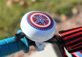 img 3 attached to DayJay American Star Bike Bell for Kids: Loud Metal Handlebar Safety Bell - Ideal for Boys and Girls Bicycles and Scooters - Kid-Designed