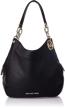 michael lillie large leather shoulder women's handbags & wallets for totes logo