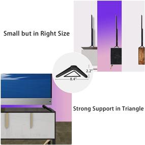 img 2 attached to 📺 TCL Smart Roku TV Stands: Stylish Pedestal Feet for 49-55 inch TVs with Screw Set (Black)