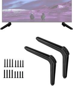 img 4 attached to 📺 TCL Smart Roku TV Stands: Stylish Pedestal Feet for 49-55 inch TVs with Screw Set (Black)