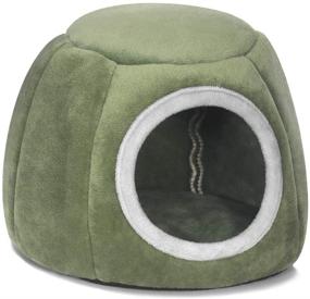 img 2 attached to 🐹 Cozy & Washable Guinea Pig Cave Bed - Perfect Nest Hideout for Hamsters, Hedgehogs & Small Pets