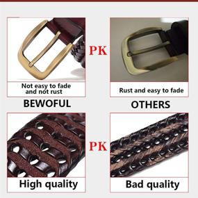 img 2 attached to Leather Braided Casual Buckle DD122