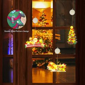 img 3 attached to 🎄 LED Christmas Light Decoration – Snowman, Bell, and Star Shaped Lights for Xmas Tree, Fireplace, Window – Indoor/Outdoor Decorations – Christmas Elk Design