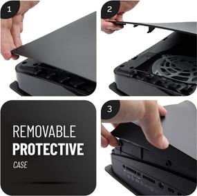 img 1 attached to 🎮 Enhance Your PS5 with Black Generic Plates: Color-Changing Console Cover, Shockproof, Anti-Scratch, Anti-Dust Shell