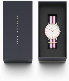 img 1 attached to Часы Daniel Wellington Classic Canterbury с мультицветным ремешком NATO.