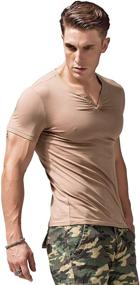 img 3 attached to XShing Sleeve Henley Shirts X Large Men's Clothing and Shirts