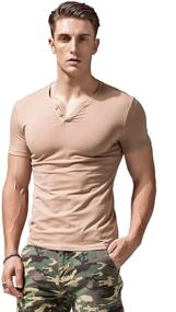 img 4 attached to XShing Sleeve Henley Shirts X Large Men's Clothing and Shirts