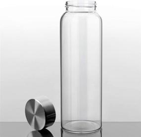 img 4 attached to 🍶 Kablo 32 oz Glass Water Bottle, Premium Borosilicate Glass, BPA-Free, Stainless Steel Leak-Proof Lid, Wide Mouth, Eco-Friendly (Upgraded Version)