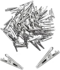 img 2 attached to 🔗 Jabinco Pack of 100 Metal Alligator Clips