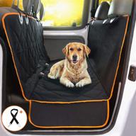 🐶 doggie world pet car seat cover - luxury full protector for cars, trucks, and suvs - extra side flaps, seat belt openings - convertible hammock style - waterproof, non-slip, machine washable logo