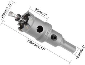 img 3 attached to Uxcell Carbide Cutter Drill Stainless Cutting Tools for Hole Saws & Accessories