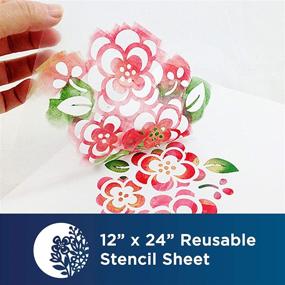 img 3 attached to 🖨️ Brother ScanNCut CASTCL1 Stencil Sheet - 12x24 Reusable Self Adhesive for Home Décor, Paper, Fabric & More