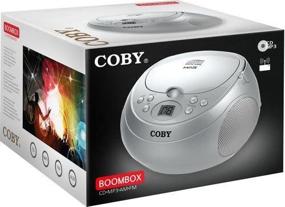 img 3 attached to Серебряный портативный музыкальный блок Coby CD с MP3 и AM/FM радио