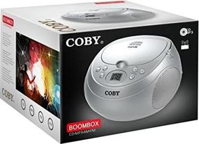 img 2 attached to Серебряный портативный музыкальный блок Coby CD с MP3 и AM/FM радио