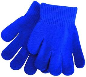 img 1 attached to Оптимизация аксессуаров для холодной погоды: черные перчатки Magic Girls в детских цветах - аксессуары для девочек