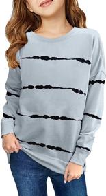 img 2 attached to 👚 Dokotoo Sweatshirts: Stylish Lightweight Pullovers for Girls' Clothing - Shop Now!