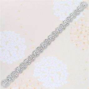 img 4 attached to Wedding Applique Rhinestones Handmade Dresses