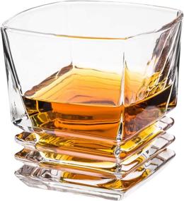 img 3 attached to 🥃 Whiskey Glass Set with Stainless Steel Ice Cubes - Set of 6 Bourbon Glasses - Scotch Gift Box - Whiskey Metal Cubes Gift Box - Whisky Stone Ice Cubes Set - Ideal Birthday Gift for Men