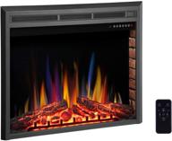 🔥 r.w.flame 36" electric fireplace insert: touch screen, remote control, timer & colorful flame option logo